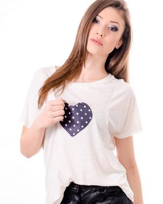 Tricou Blue Love hand made